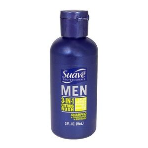 Suave Travel Men 3-in-1 Citrus Rush Shampoo + Conditioner + Body Wash - 3 oz
